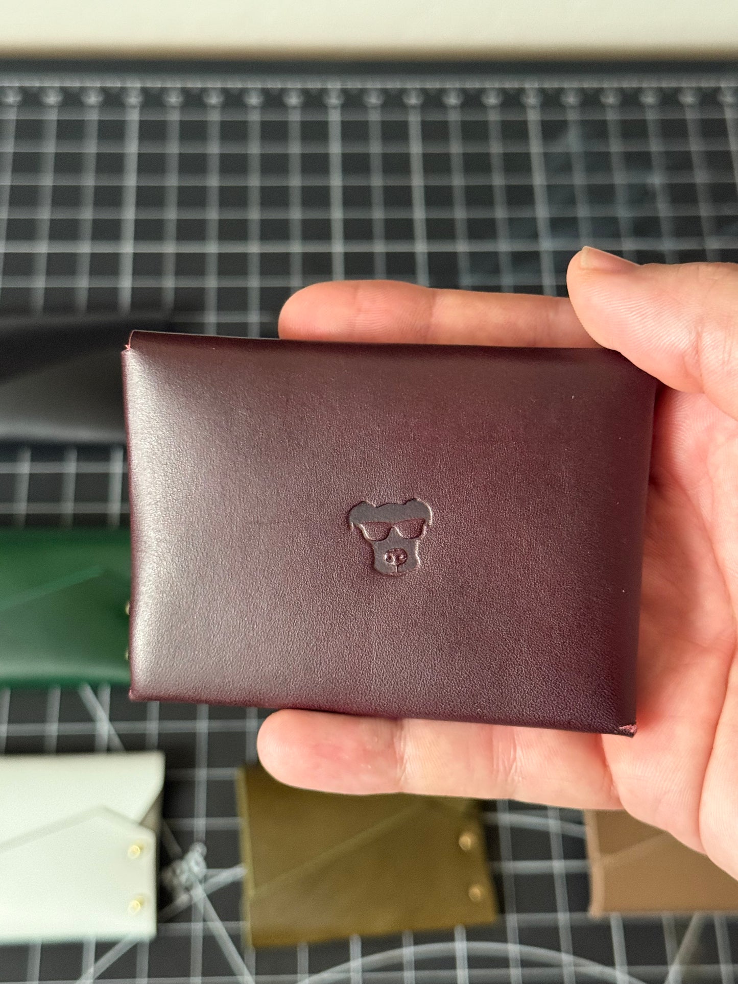 Doberman Wallet- Violet / Antique Brass