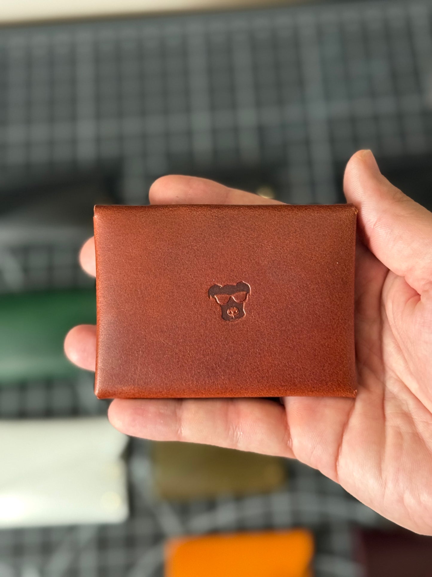 Doberman Wallet- Chestnut / Brass