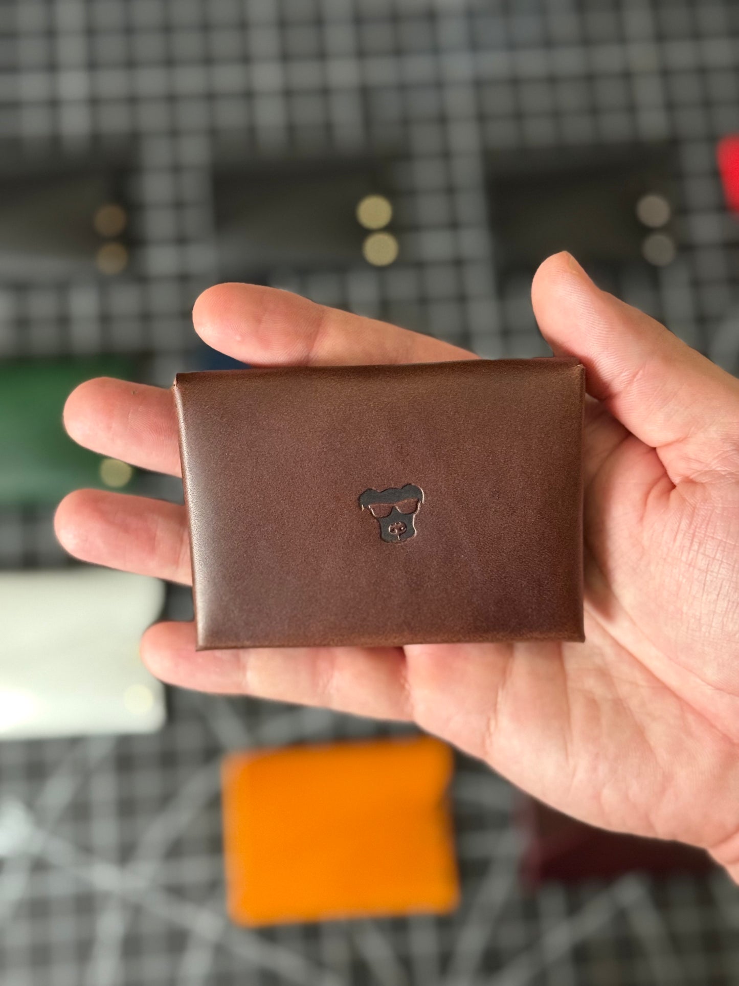 Doberman Wallet- Walnut / Brass