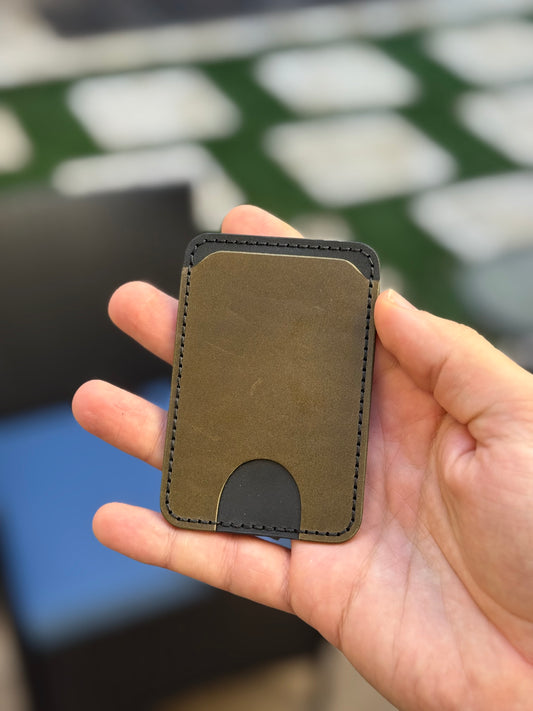 Whippet MagSafe Wallet— Olive / Black