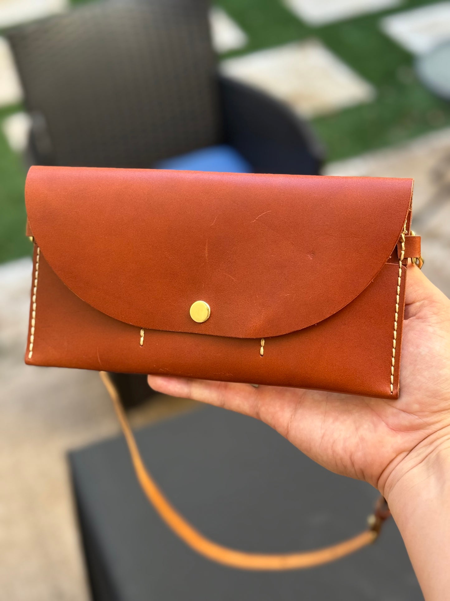 The Duchess Clutch — Brown