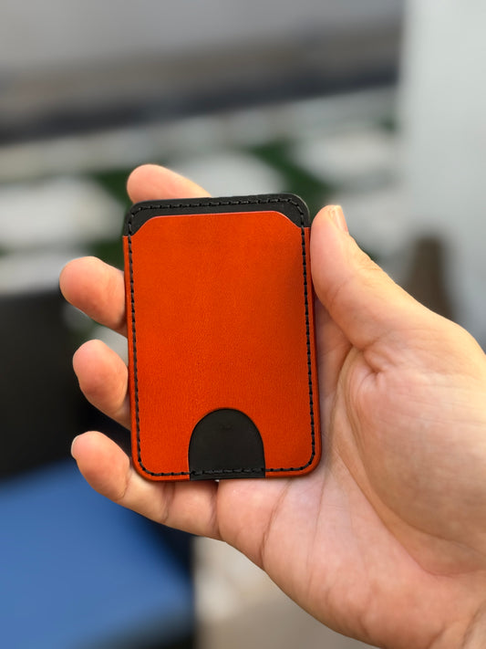 Whippet MagSafe Wallet— Orange / Black