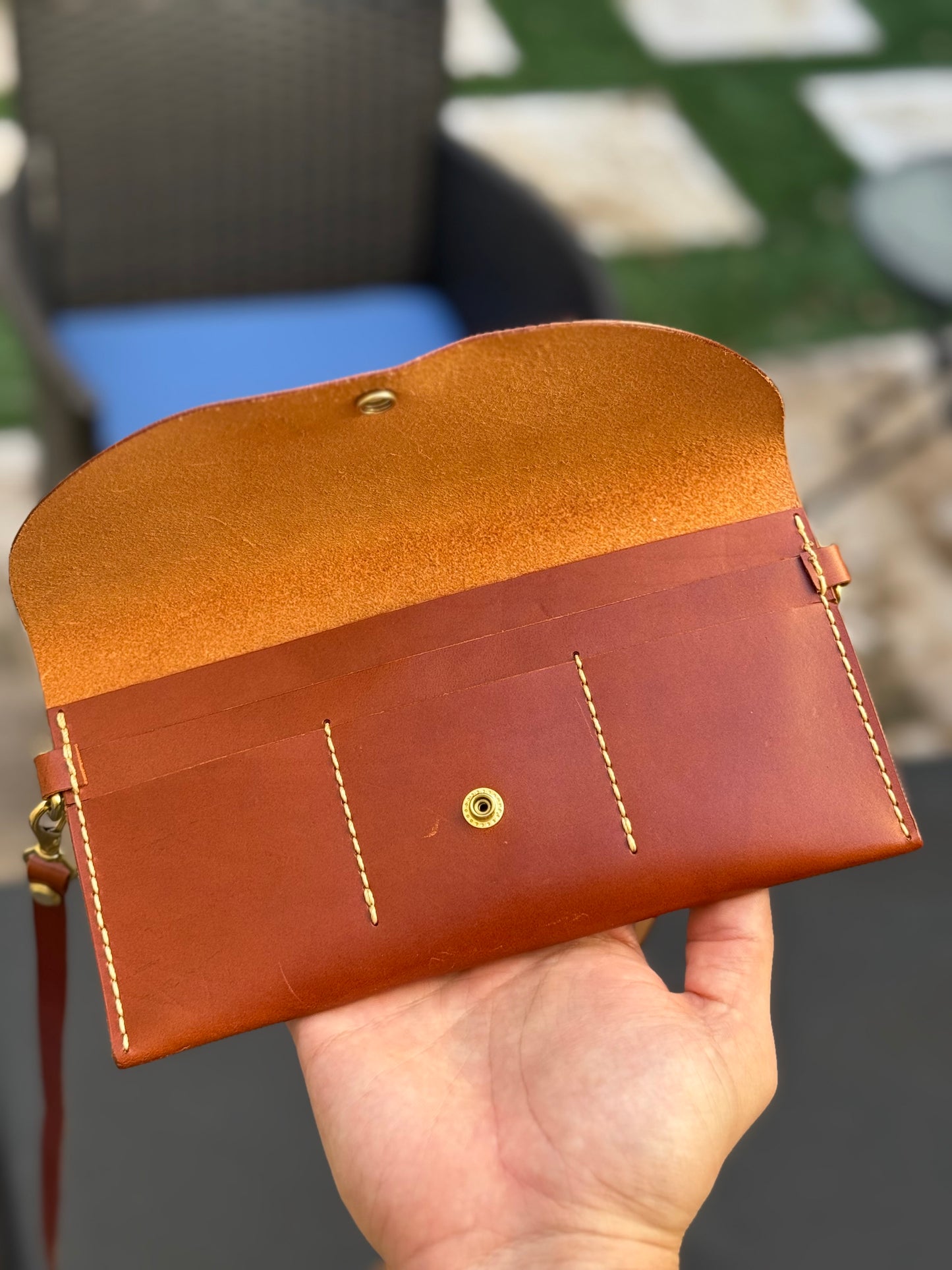 The Duchess Clutch — Brown
