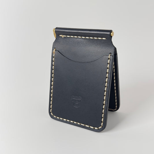 Boxer Wallet – Black Italian Leather