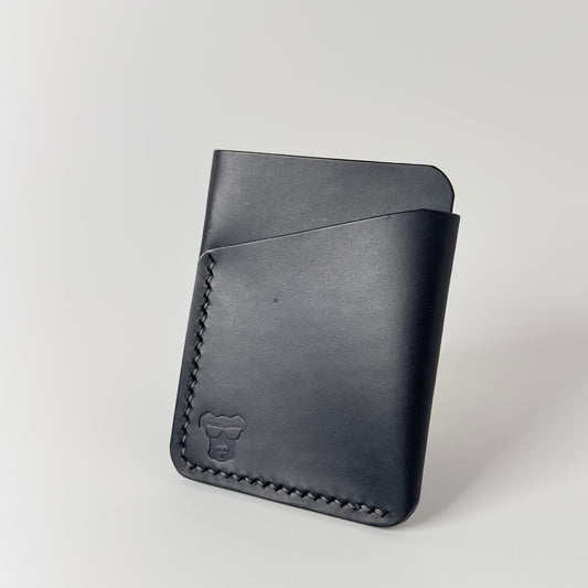 Terrier Wallet – Black Italian Leather