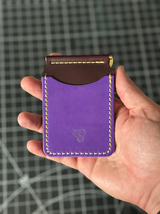 Boxer Wallet – Purple / Violet / Brass