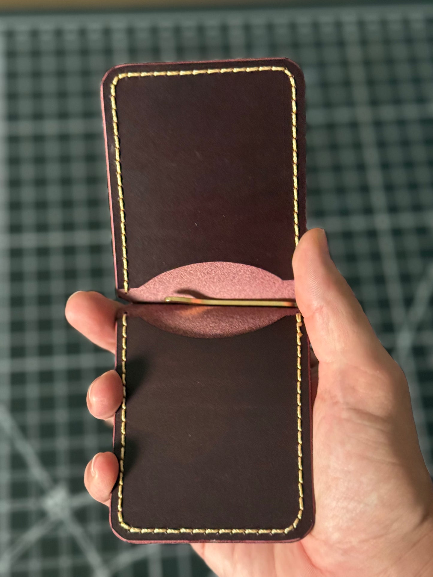 Boxer Wallet – Purple / Violet / Brass