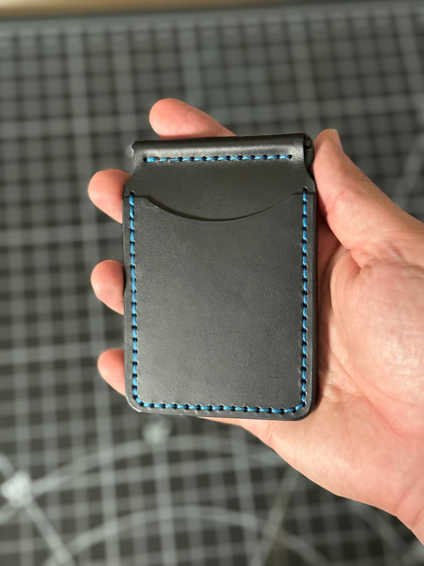 Boxer Wallet – Black / Blue