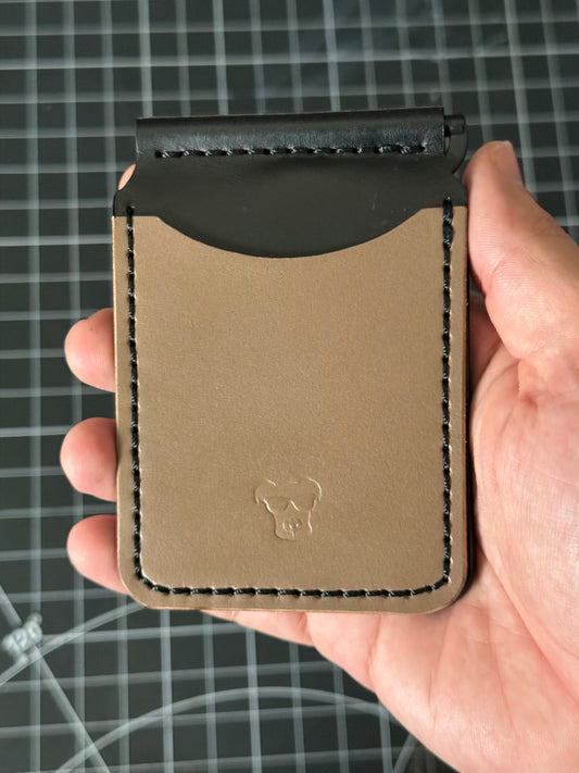 Boxer Wallet – Taupe / Black